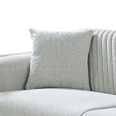 Elegance 3-Seater Fabric Sofa - Grey - With 2-Year Warranty